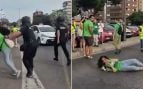 Expedientado un policía por empujar a una profesora en una concentración de la huelga en Valencia