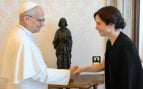 Isabel Díaz Ayuso con el papa León XIV en el Vaticano. (Foto: Europa Press)