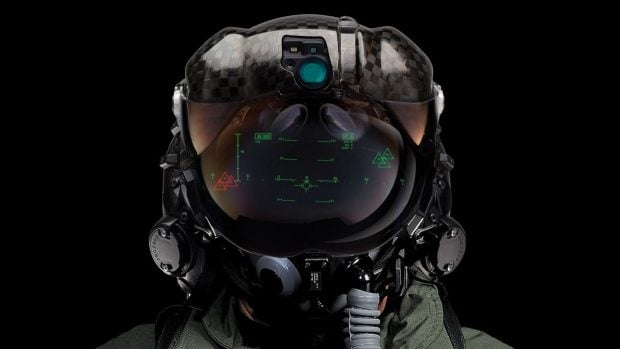 casco piloto caza