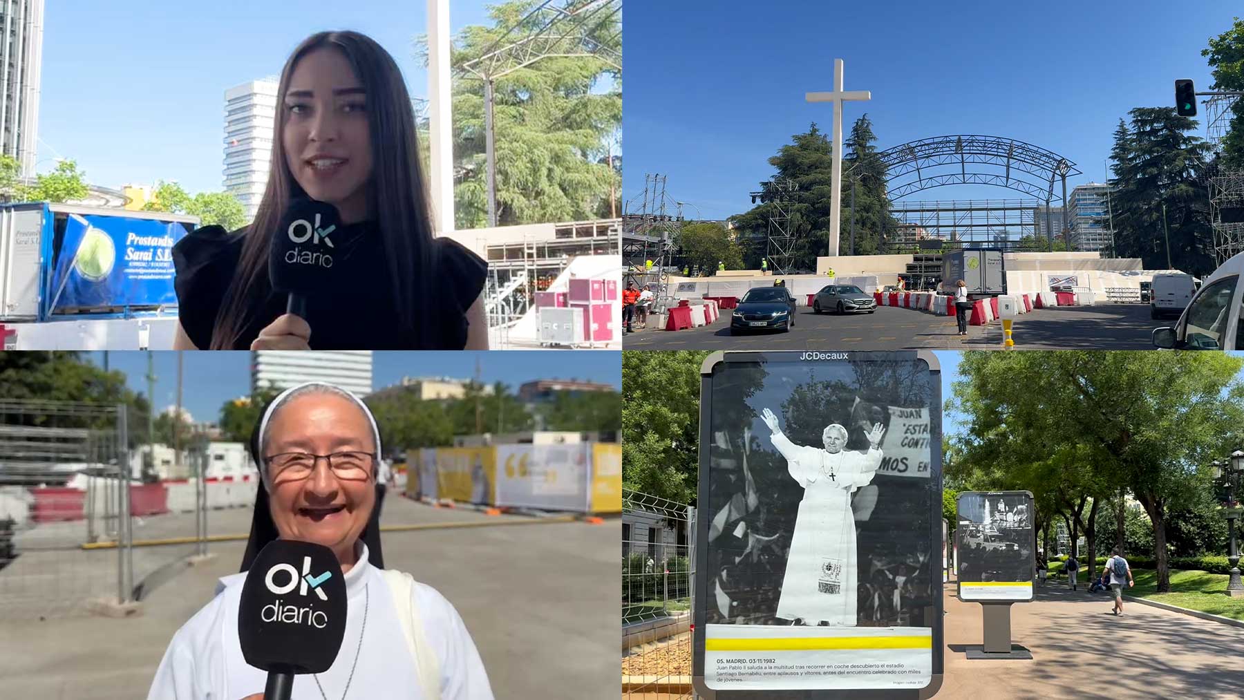 Madrid se engalana para recibir la visita del Papa León XIV: Que venga el Papa siempre es fantástico