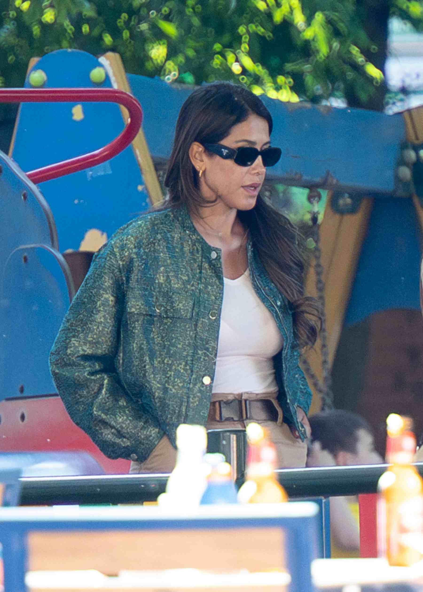 Gabriela Guillén en un parque de Madrid. (Foto: Europa Press)