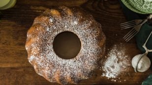 Bizcocho, dulce, chef, cocina