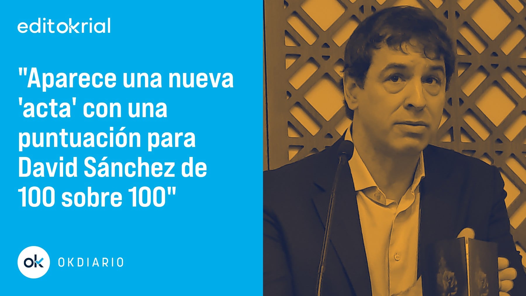 La tercera ‘acta’ de David Sánchez: enchufazo 100%