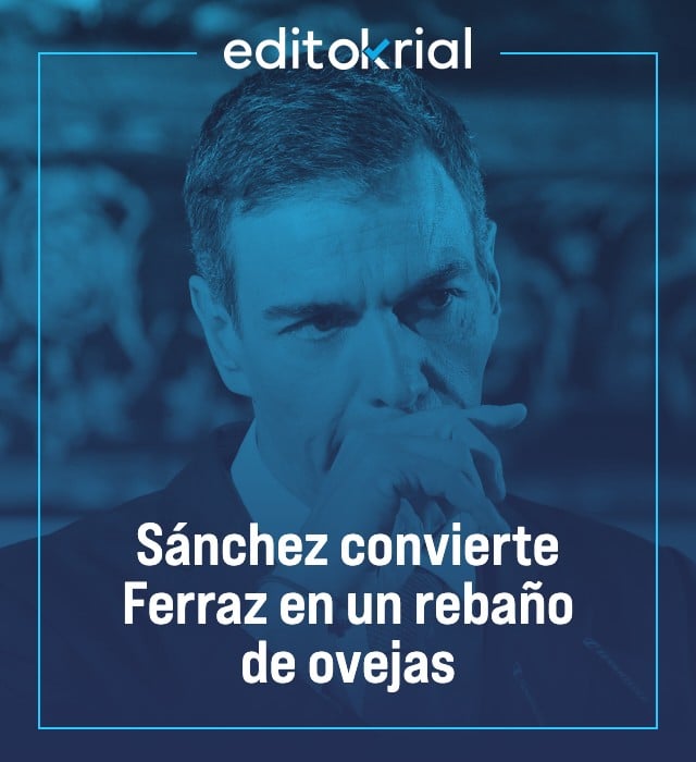 Sánchez convierte Ferraz en un rebaño de ovejas