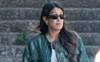 Gabriela Guillén en un parque de Madrid. (Foto: Europa Press)