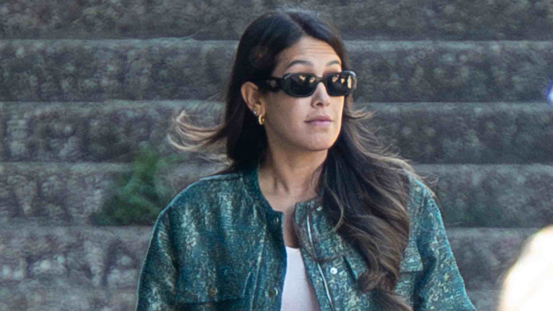 Gabriela Guillén en un parque de Madrid. (Foto: Europa Press)