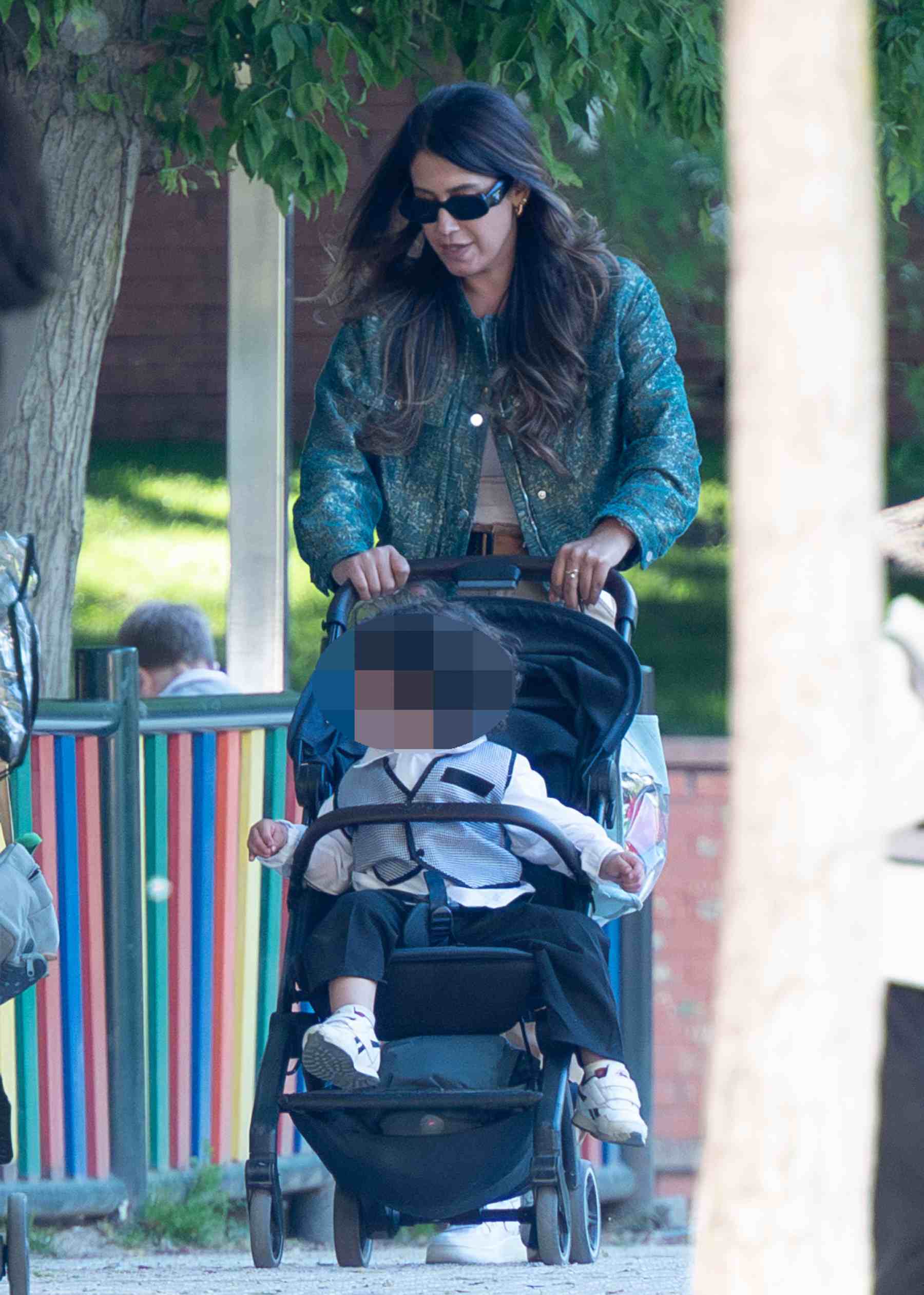 Gabriela Guillén en un parque de Madrid. (Foto: Europa Press)