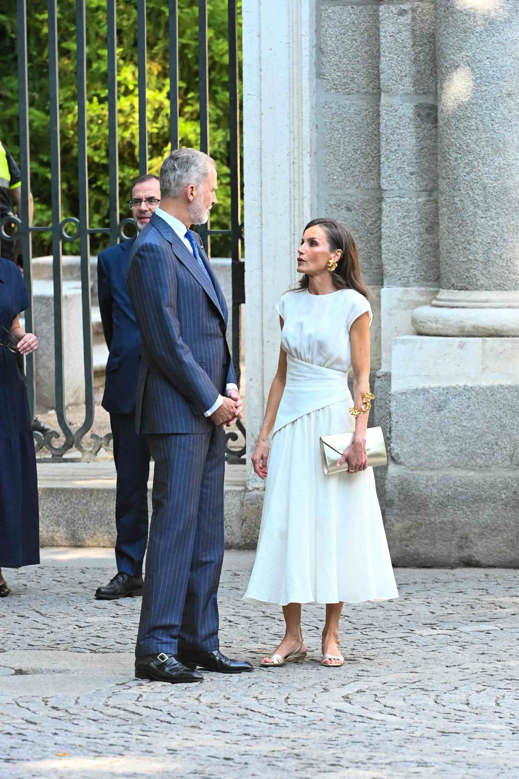 Los Reyes Felipe y Letizia en el Real Jard&iacute;n Bot&aacute;nico de Madrid. (Foto: Europa Press)