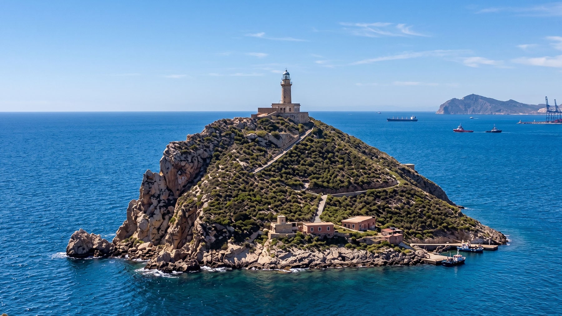 Una isla murciana de alto valor arqueológico se convierte en refugio clave para las aves migratorias del Mar Mediterráneo