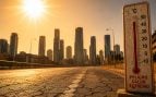 El efecto isla de calor urbano es una grave amenaza medioambiental para las ciudades. Generado por IA.