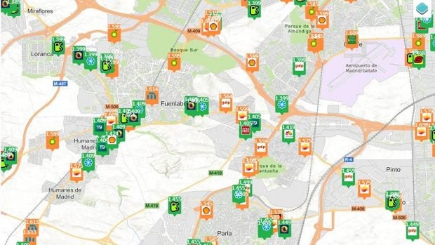 precio gasolina 6 junio Madrid