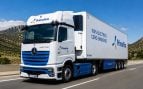Camión frigorífico que no usa diésel, camión frigorífico con 500 kilómetros de autonomía, desarrollan camión español sin diésel.