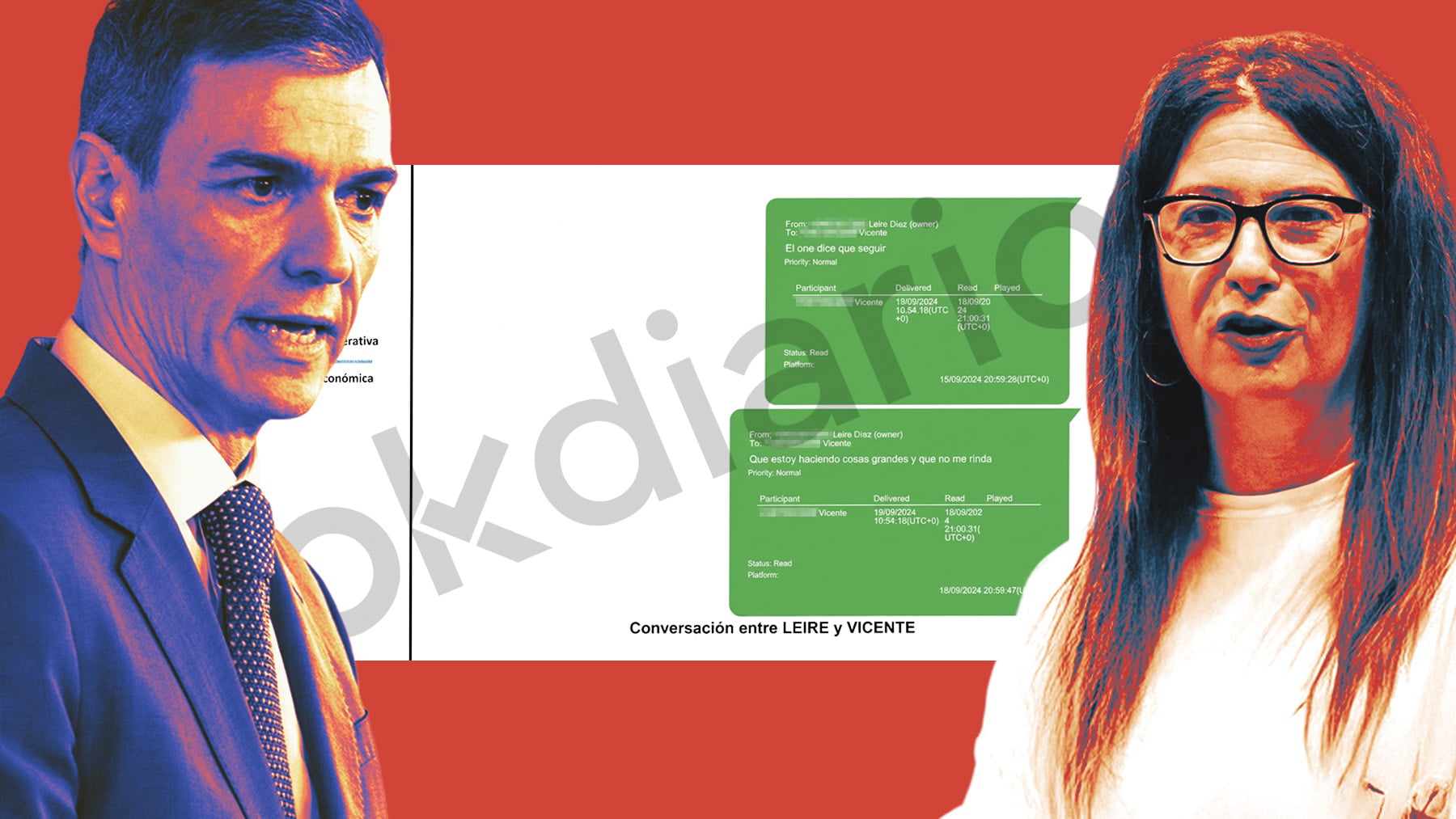 Leire Díez implica a Sánchez en la cloaca del PSOE: El