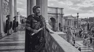 Emperador Marco Aurelio. Imagen generada con IA.