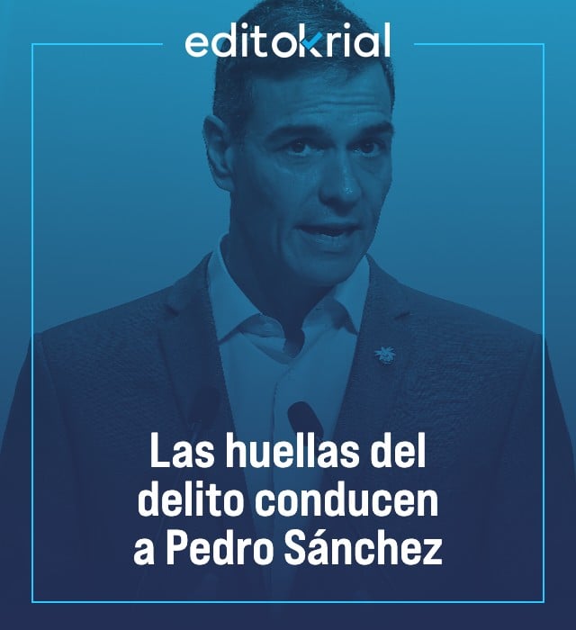 Las huellas del delito conducen a Pedro Sánchez
