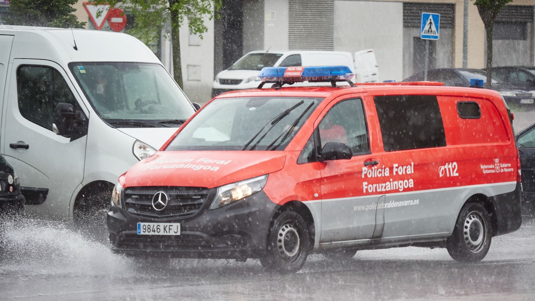 Una furgoneta de la Policía Foral de Navarra. (Ep)