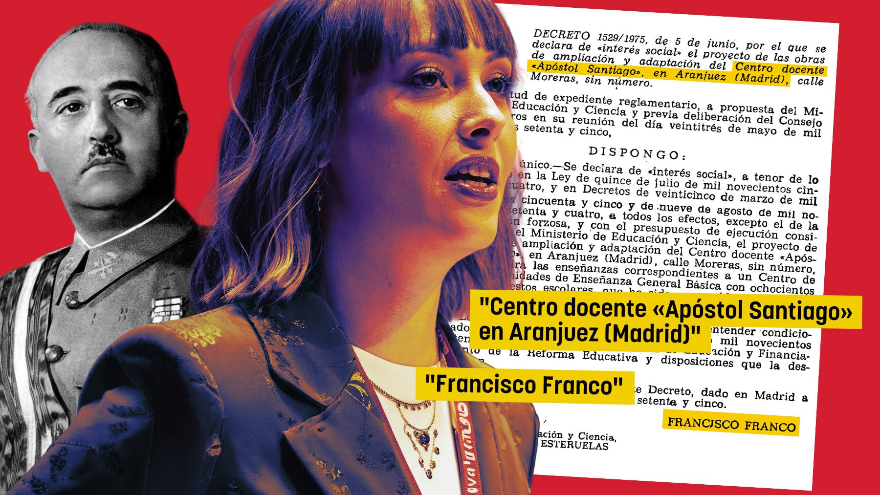 La líder juvenil del PSOE que llama a PP y Vox herederos del franquismo fue a un colegio privilegiado por Franco