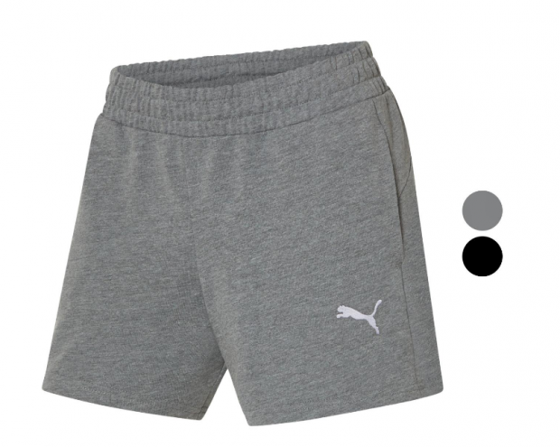 Pantalones cortos de ch&aacute;ndal para mujer Puma de Lidl.