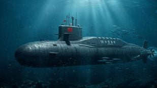 Submarino chino. Imagen generada con IA.