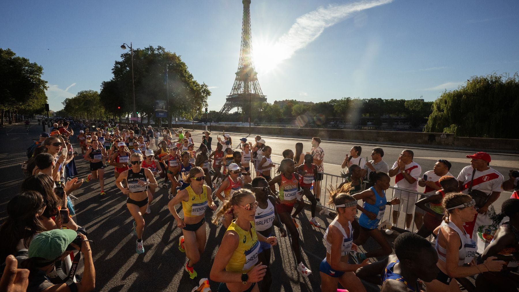 Carrera de maratón femenina.