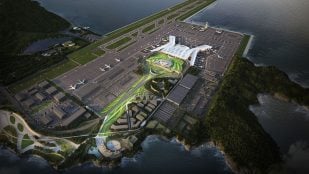 Así se vería el nuevo aeoropuerto de Gadeok. Foto: Autoridad de construcción del nuevo aeropuerto de Gadeokdo