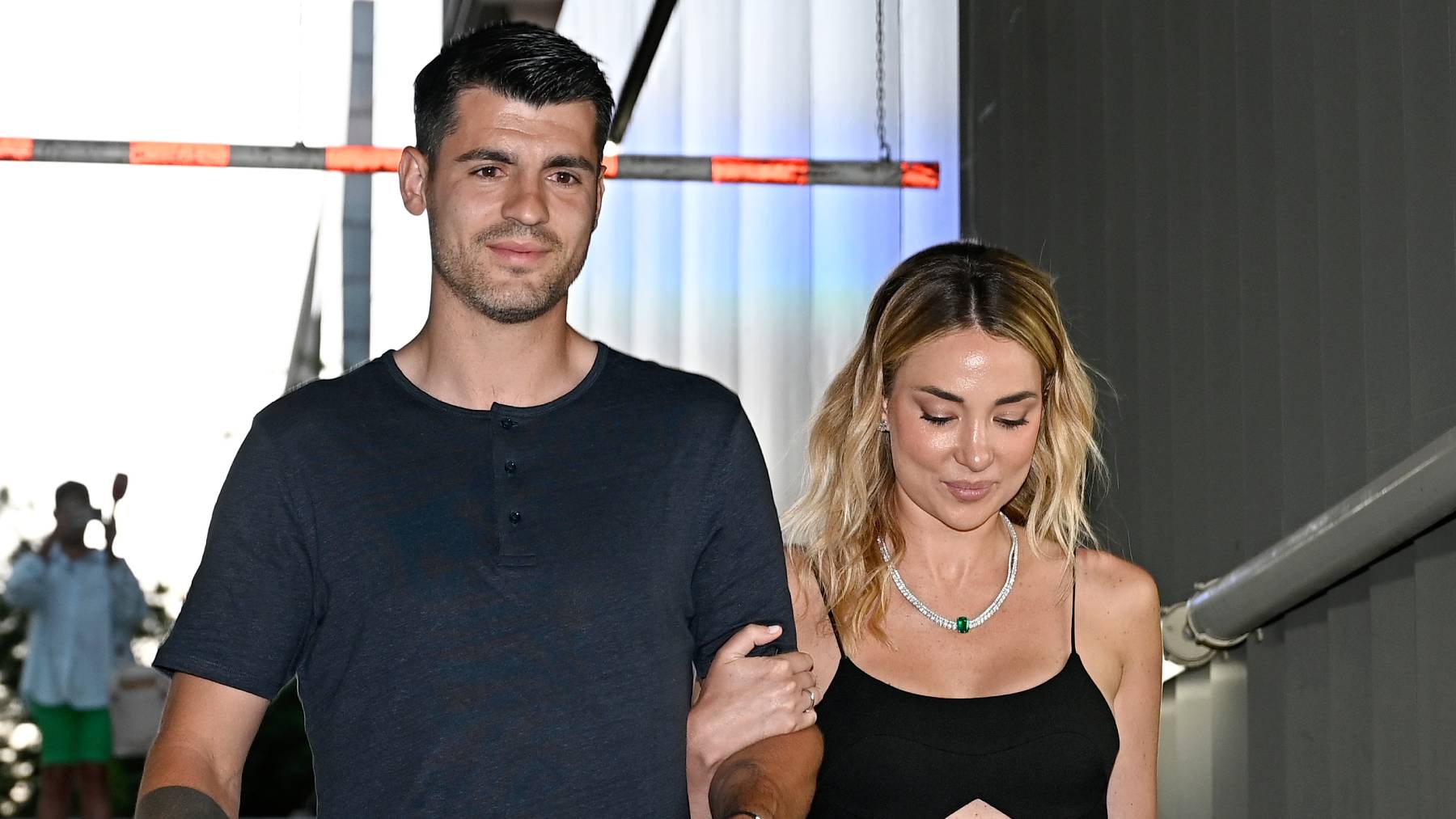 Álvaro Morata y Alice Campello en Madrid. (Foto: Europa Press)