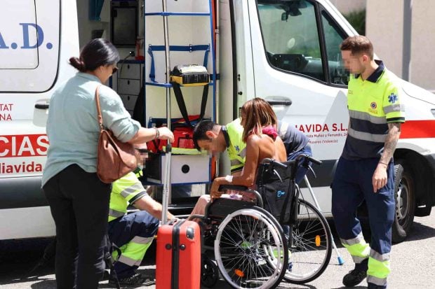 Ivonne Reyes a su salida del hospital. (Foto: Europa Press)