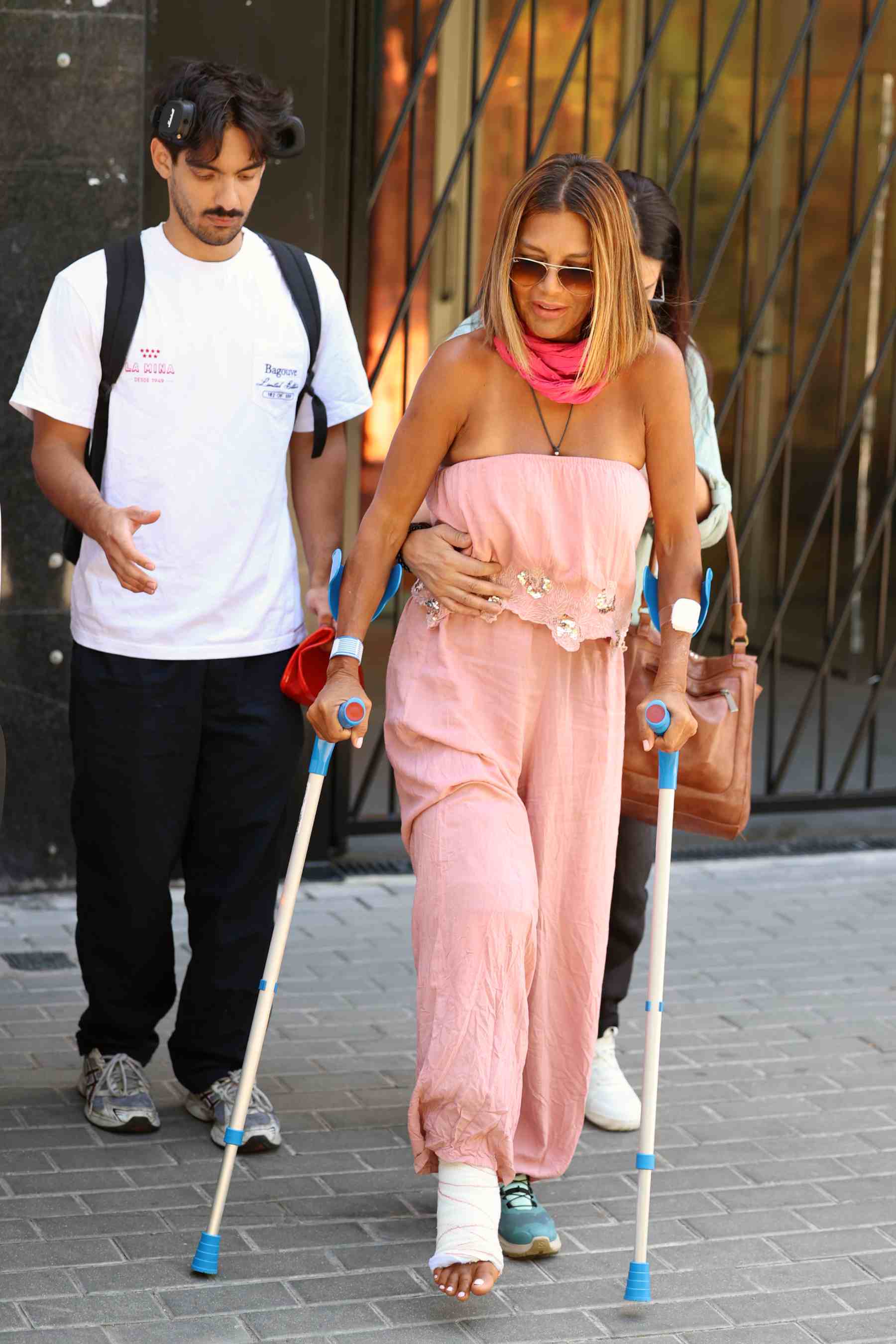 Ivonne Reyes a su salida del hospital. (Foto: Europa Press)