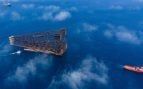 China construye el Haiji-2, una plataforma para aguas profundas que bate récords. Foto: China Media Group