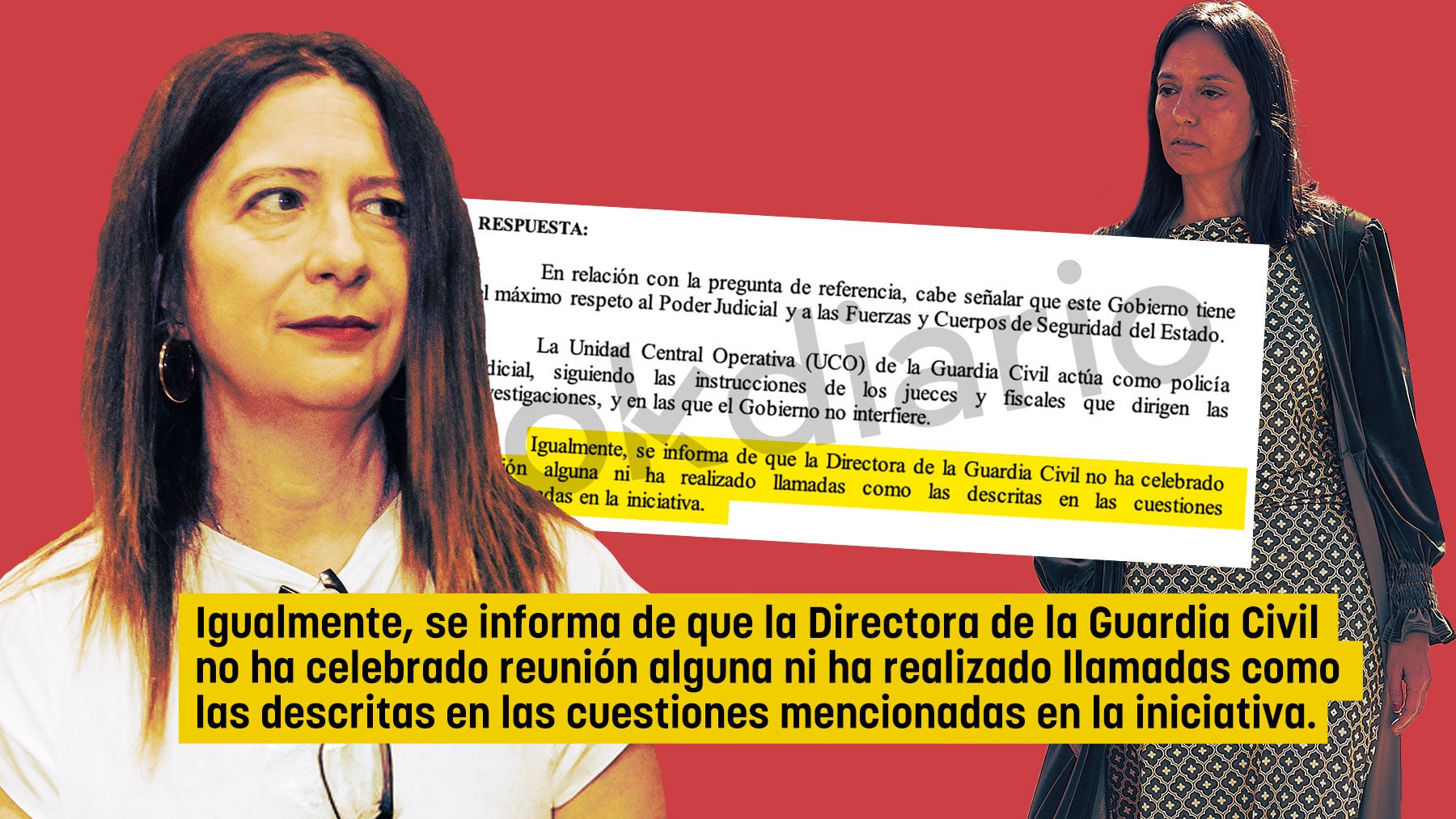 El Gobierno también mintió en el Congreso: aseguró que la directora de la Guardia Civil no celebró reunión alguna con Leire