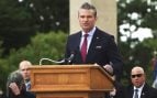 Pete Hegseth en Normandía.