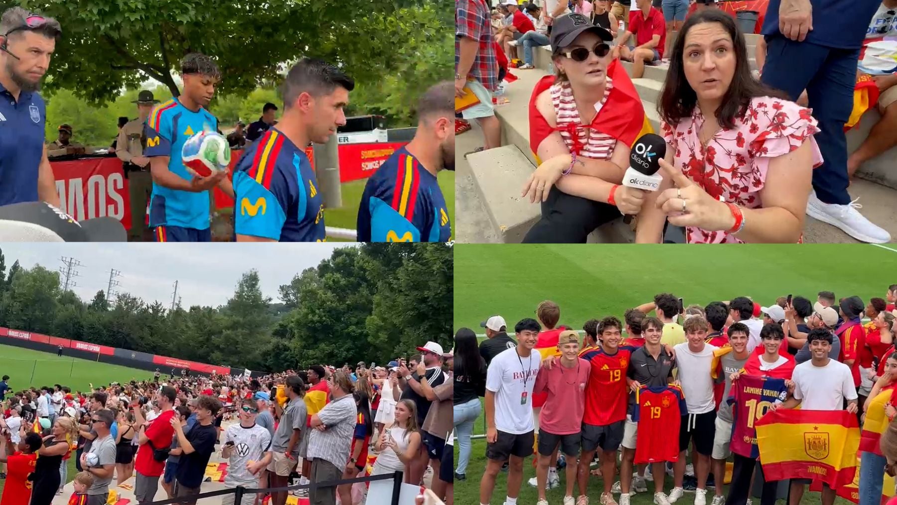 España se da un baño de masas en Chattanooga con Lamine y Nico progresando adecuadamente