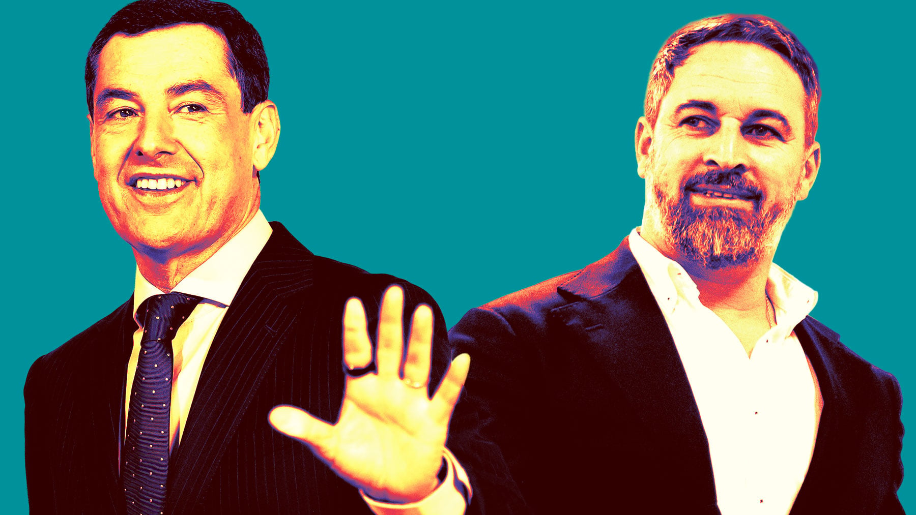 Pacto PP-Vox en Andalucía: Moreno y Abascal hablaron durante más de media hora en la ceremonia de bienvenida al Papa