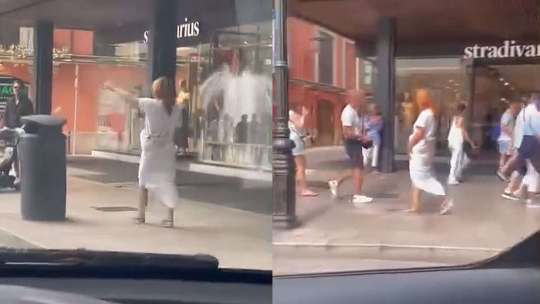 Surrealismo en Palma: una mujer en bata y con manchas de san