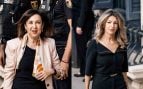 Margarita Robles y Yolanda Díaz a su llegada al Congreso. (Foto: Europa Press)