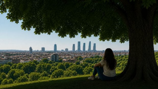 Un &aacute;rbol puede ser un gran refugio frente al calor. Generado por IA.