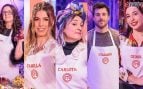 Annie, Camila, Carlota, Chambo y Gema, concursantes de MasterChef 14 (RTVE).