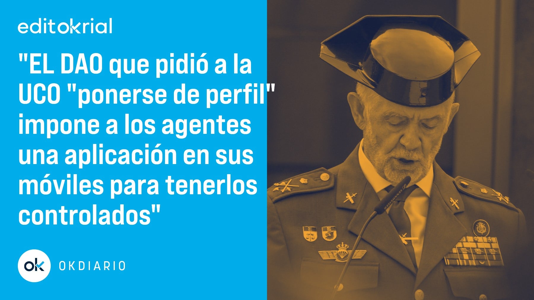 El teniente general Llamas deshonra a la Guardia C
