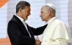 Antonio Banderas y el Papa León. (Foto: Europa Press)