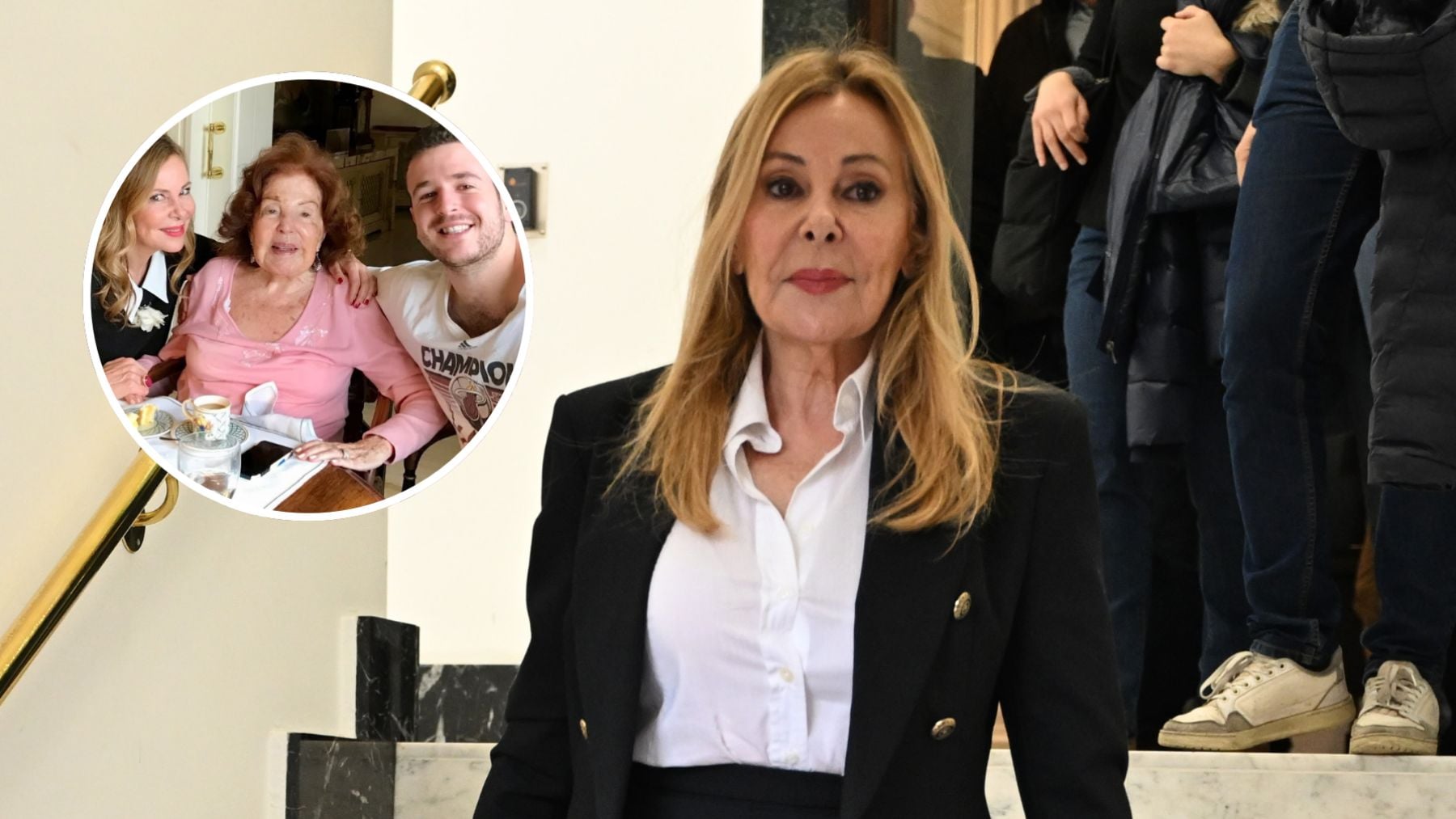 Ana Obregón, su hijo y su madre. (Fotos: Europa Press/ Redes Sociales)