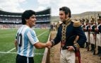 Maradona y José de San Martín (Imagen creada con IA).