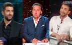 David Broncano, Iker Jiménez y Pablo Motos (RTVE/Mediaset/Atresmedia)