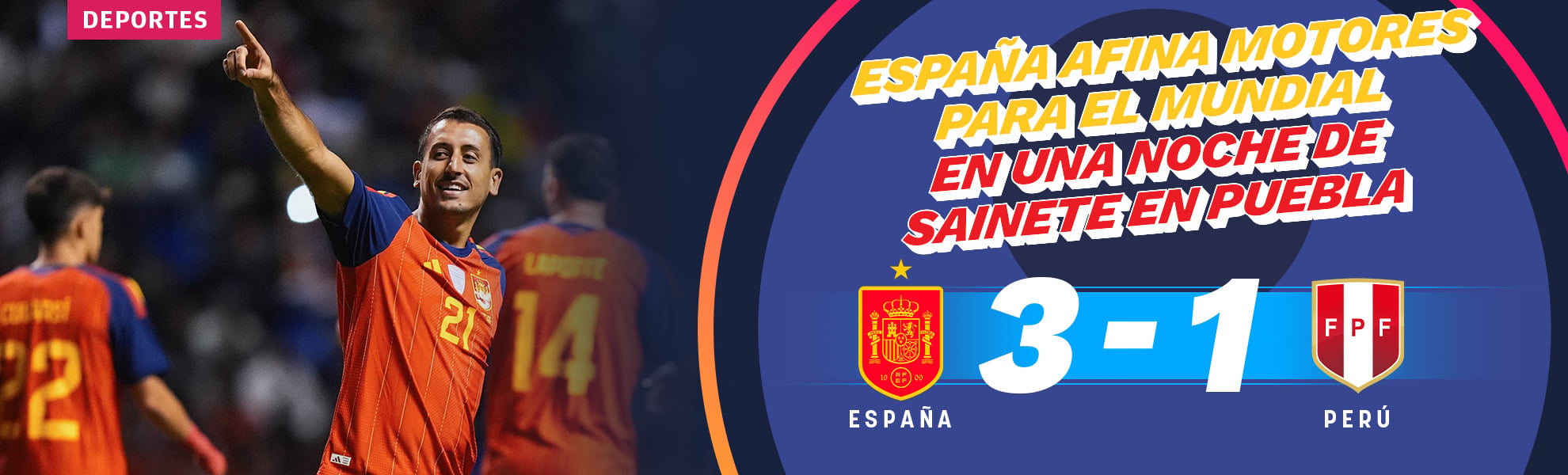 España afina motores para el Mundial en una noche de sainete en Puebla