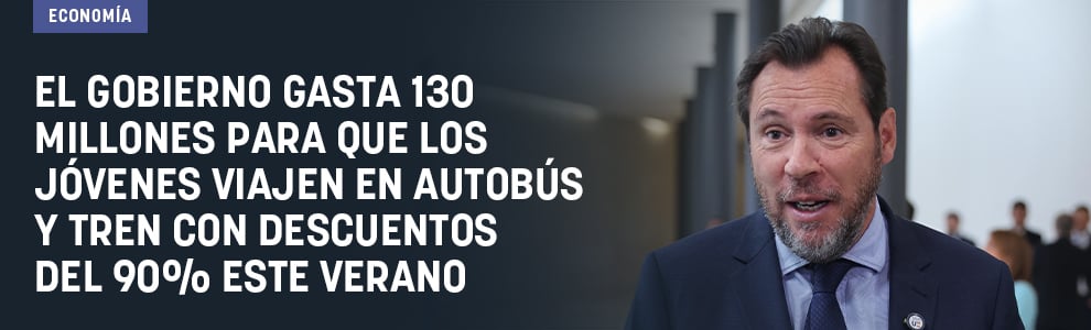 El Gobierno gasta 130 millones para que los jóvenes viajen en autobús y tren con descuentos del 90% este verano