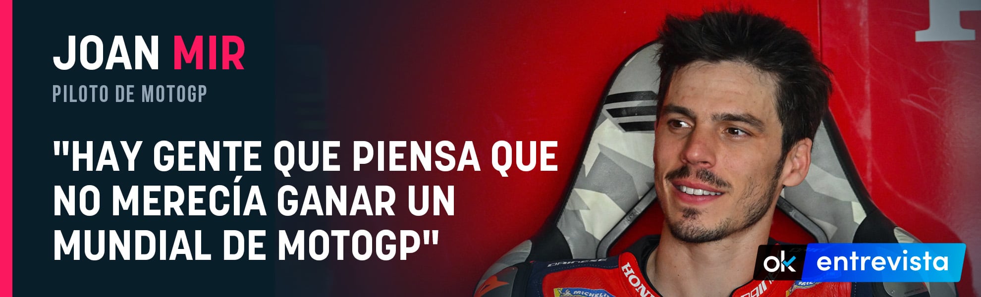Joan Mir: Hay gente que piensa que no merecía ganar un Mundial de MotoGP