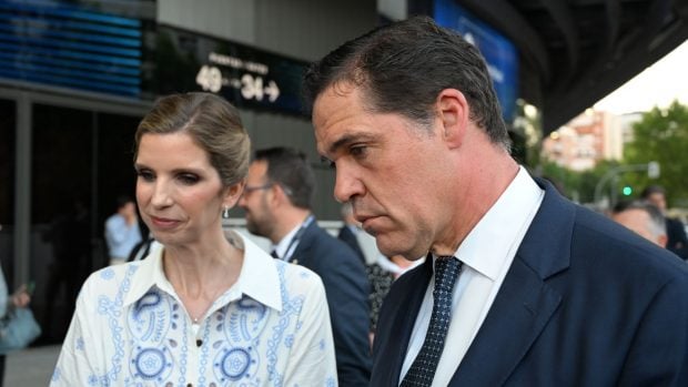 Margarita Vargas y Luis Alfonso de Borbón. (Foto: europa Press)