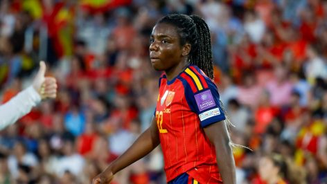 Edna Imade, ante Inglaterra. (EFE)