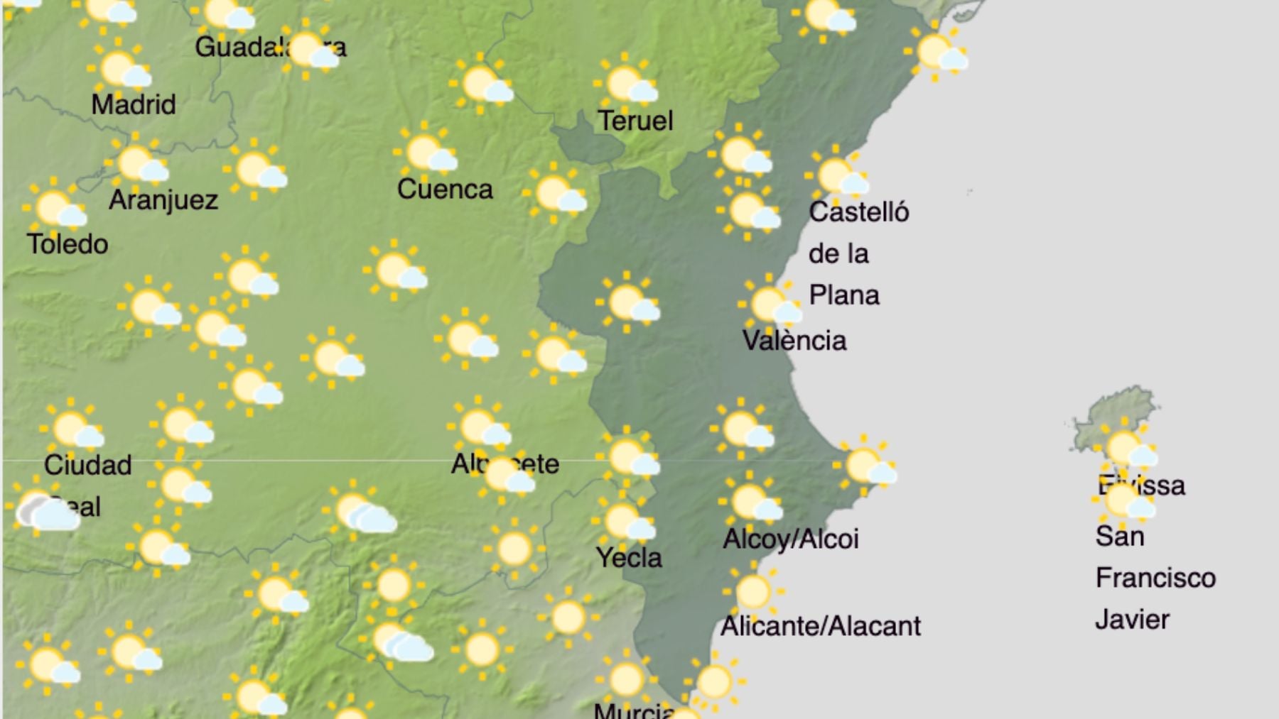 La AEMET lo confirma: lluvias y repunte de las temperaturas 