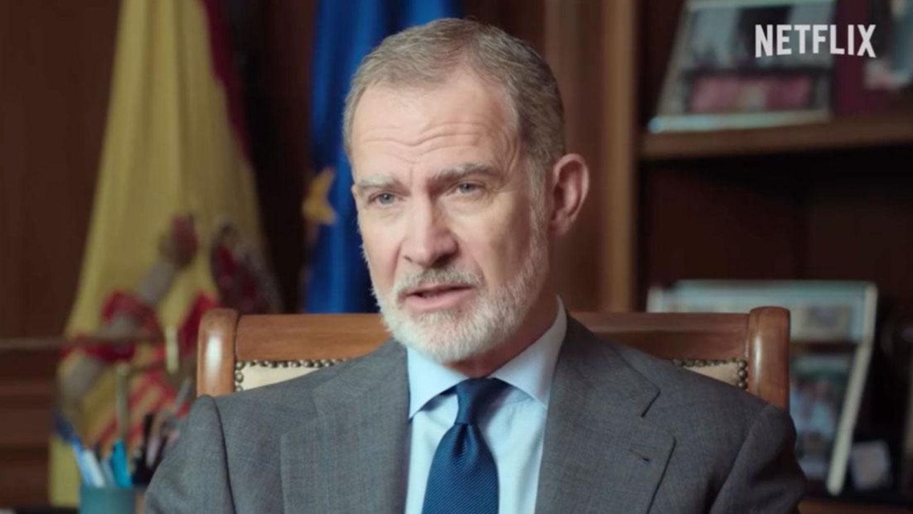 Felipe VI en ‘Miguel Ángel Blanco: las 48 horas que lo cambiaron todo’. (Netflix)