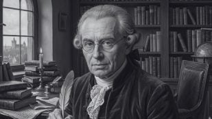 Kant. Imagen generada por IA.